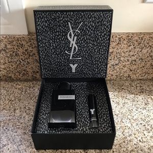 YSL “Y” Cologne Gift Set NEW 3.3oz bottle and .33oz roller Yves Saint Laurent